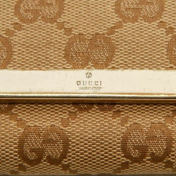 Gucci monogram canvas pink leather trim key case - Picture 7 of 8